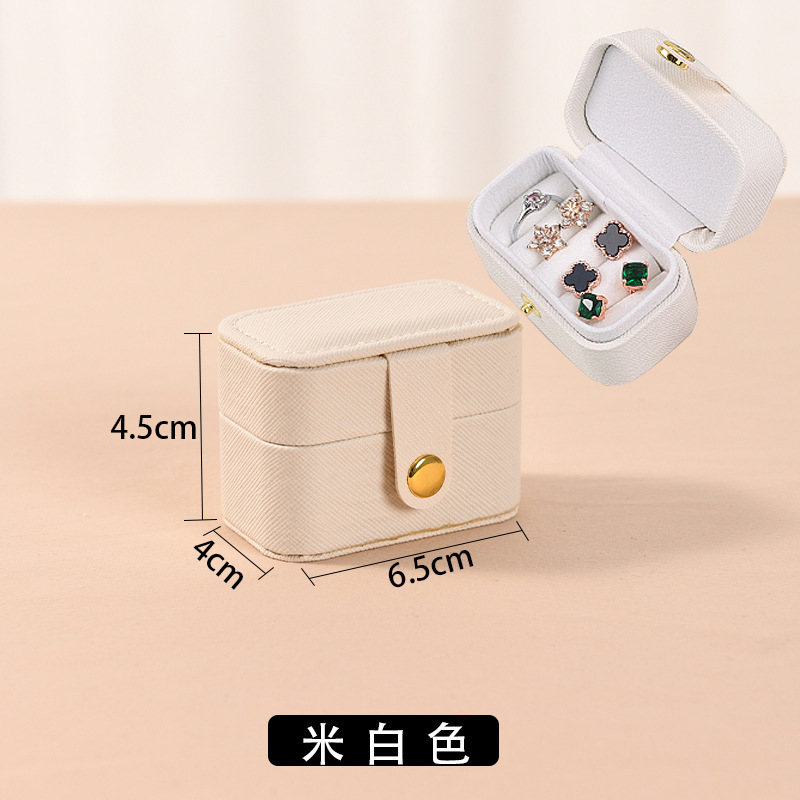Mini caja de anillo, pendientes portátiles, caja de joyería, caja de almacenamiento de anillo coreano, caja de joyería portátil transfronteriza