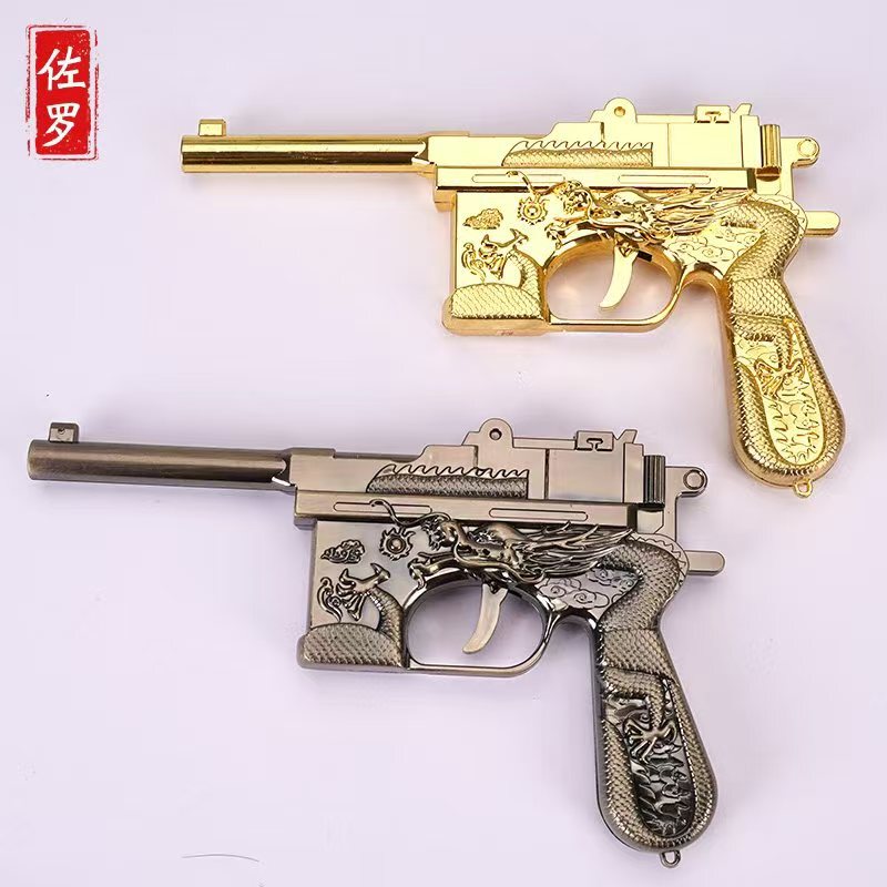 Manufacturer wholesale children's sound-making toy, carved dragon Mauser 8090 nostalgic replica, non-firing military toy Manufacturer wholesale children's sound-making toy, carved dragon Mauser 8090 nostalgic replica, non-firing military toy