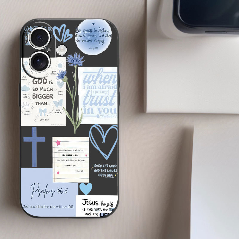 English Graffiti Suitable for Apple 17Promax Samsung Galaxy S25 Mobile Phone Case Iphone16S15Note2