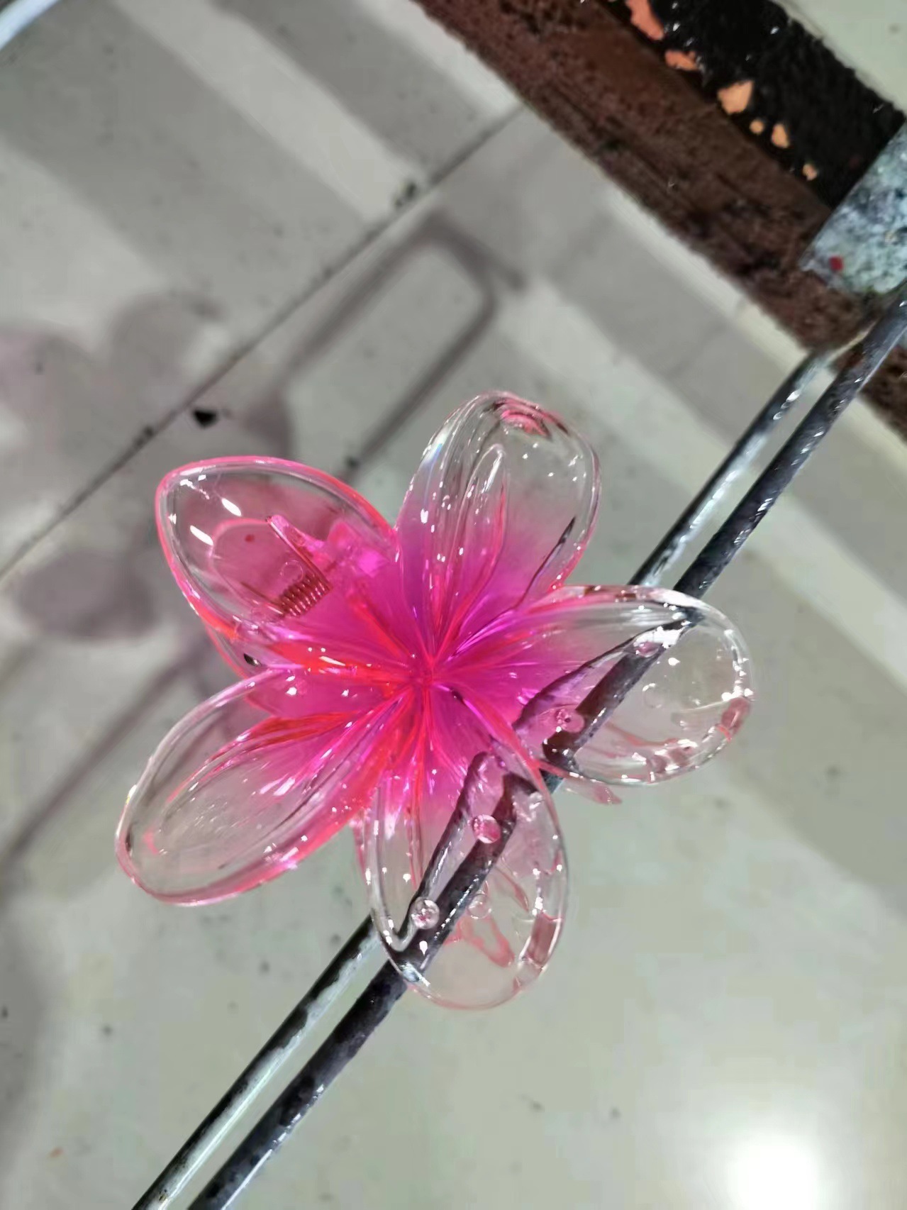 All Seasons Season Vacation Simple Style Women's Flower Plastic Resin Hair Claws