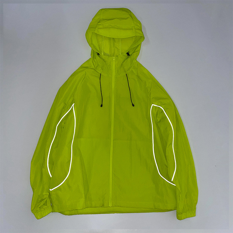 9625678 Sun Protection Clothing with Reflective Strips, Thin and Breathable Upf50+ Sun Protection Clothing, Anti-Uv Air Conditioning Shirt with Printing