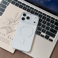 适用iPhone17Promax透明磁吸手机壳苹果17Air精孔PC硬壳全包17Pro