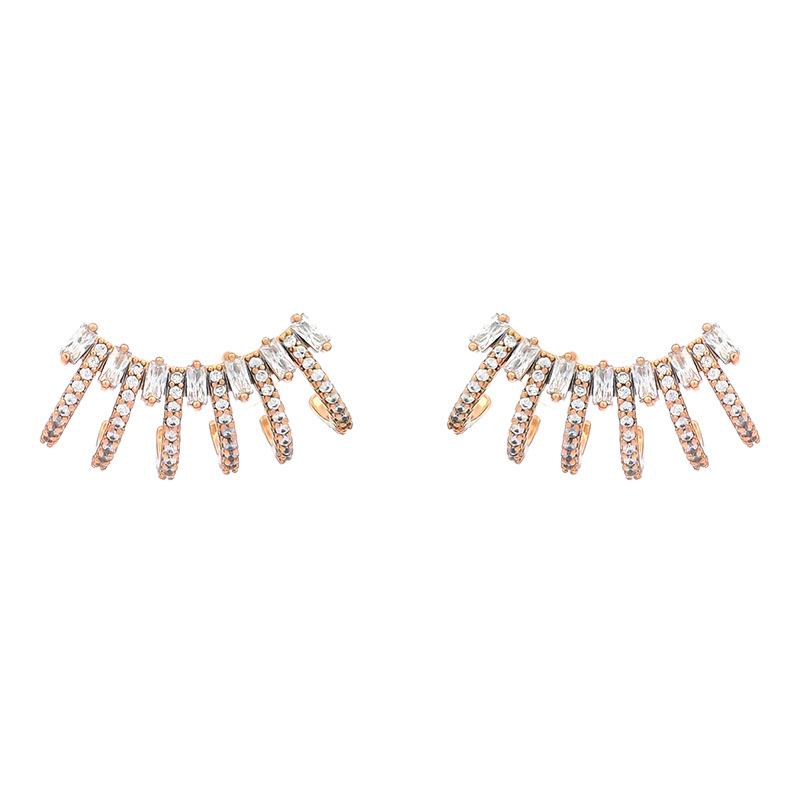 Xuping joyas geométricas de fantasía garra con perforación de aretes de diseño exagerado de moda nicho personalidad aretes para mujeres