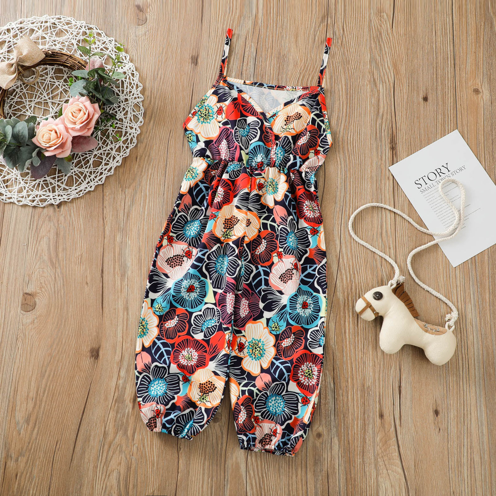 2021 summer girls' new one-piece suit su...