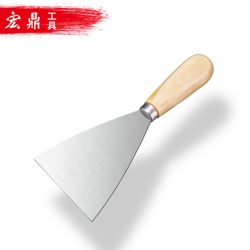 Manufacturer wholesale wooden handle putty knife putty knife batch knife double clamp wooden handle shovel knife mirror putty knife origin source