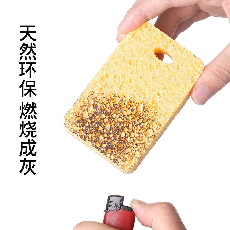 Sisal pulpa de madera algodón estropajo hogar cocina absorbente plato toalla esponja de doble cara pulpa de madera algodón fábrica Amazon