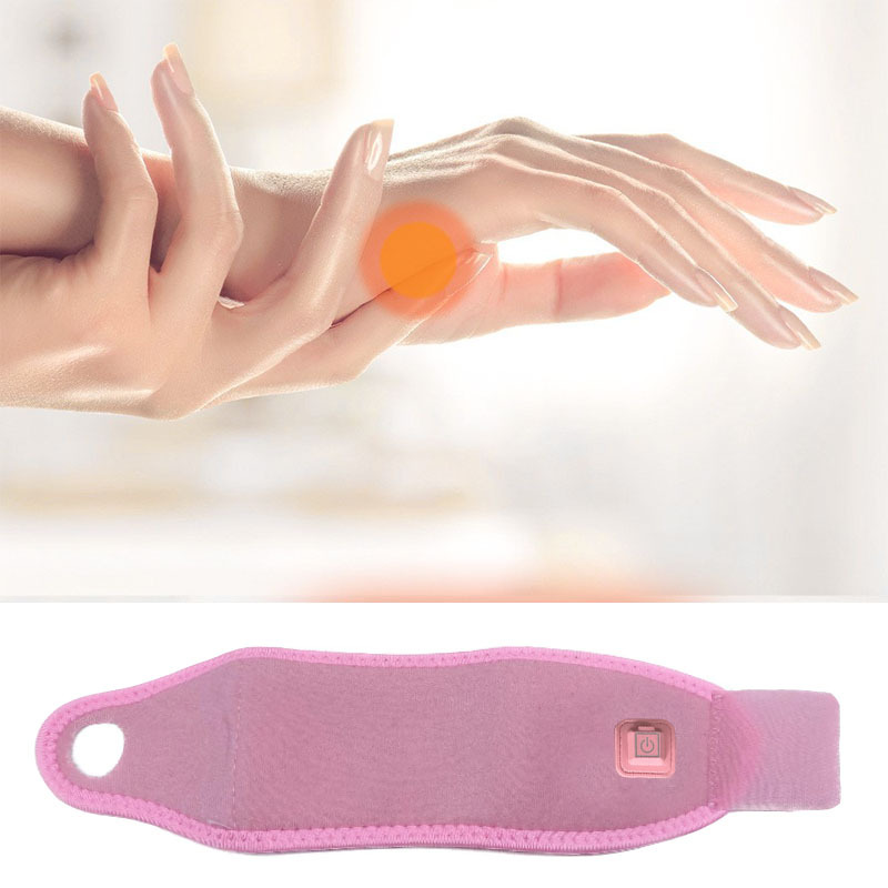 En stock pulsera eléctrica USB de tres engranajes fisioterapia fiebre pulsera esguince muñeca tendón vaina dolor muñeca caliente equipo de protección