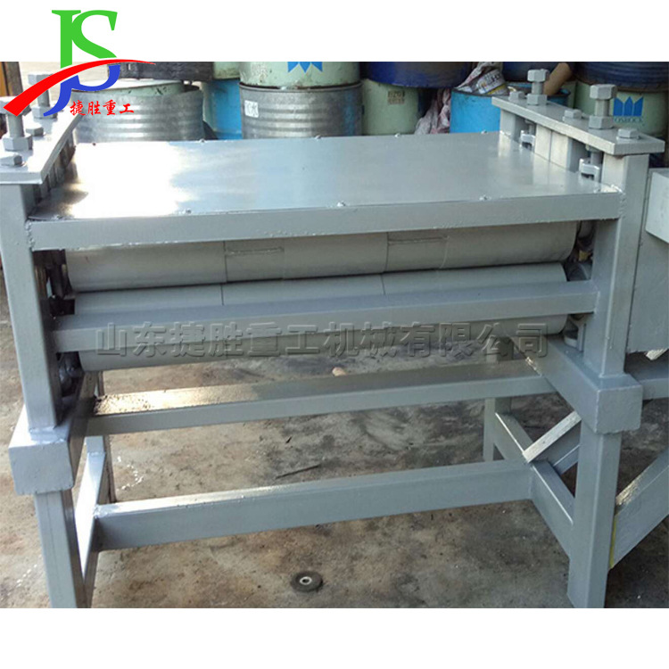 Máquina de aplanamiento de barril de aceite de doble rodillo de presión barril de aceite hoja de hierro máquina de aplanamiento máquina de laminación de barril de pintura eléctrica