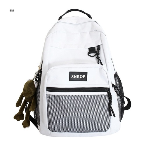 Schoolbag female college student black large capacity  new fashion backpack backpack male ins computer bag trendy and cool