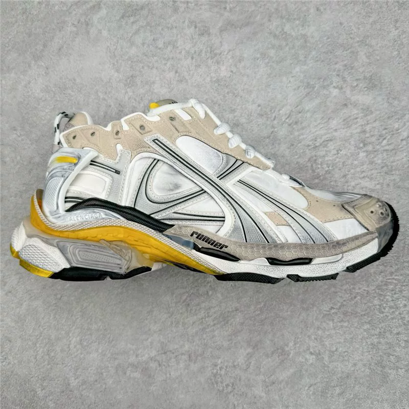 Original label, original box, pure original B family daddy shoes, Paris seventh generation jogging shoes, RUNNER, distressed, heightening sneakers for men and women