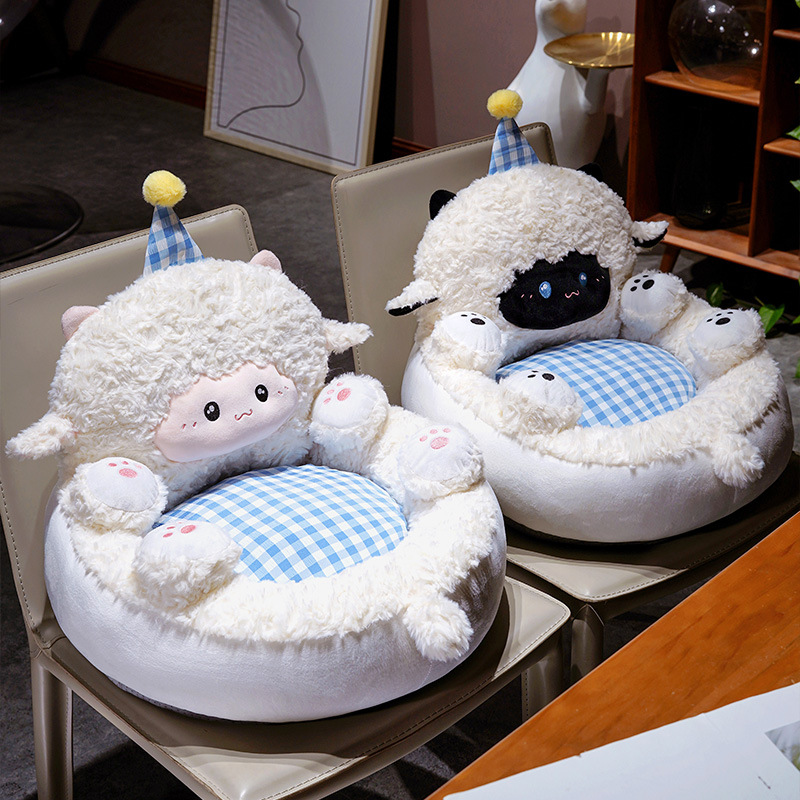 Sofá perezoso tatami caricatura cordero asiento casero ventana flotante dormitorio asiento para niños en un muelle