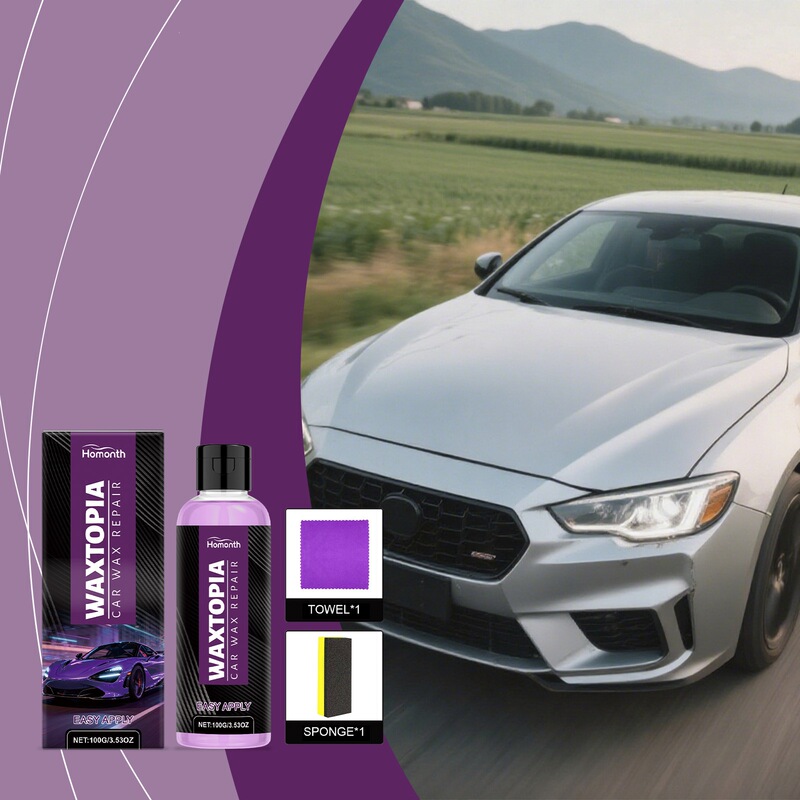 Homonth Car Paint Care Kit for Daily Gentle Cleaning of Car Scratches and Stains, Refurbishment and Enhancement of Shine Homonth Car Paint Care Kit for Daily Gentle Cleaning of Car Scratches and Stains, Refurbishment and Enhancement of Shine