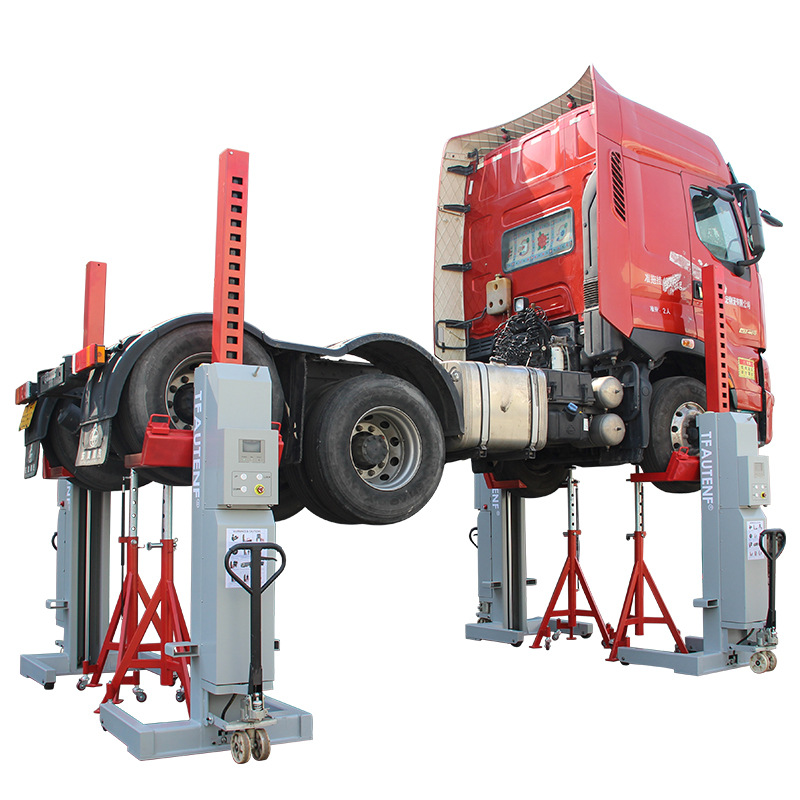 Inalámbrico de cuatro columnas de elevación hidráulica móvil autobús camión equipo de elevación