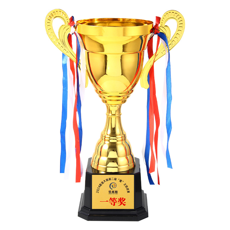 Fabricantes al por mayor trofeos metálicos personalizados de fútbol y baloncesto taekwondo taza conmemorativa de honor de alta calidad