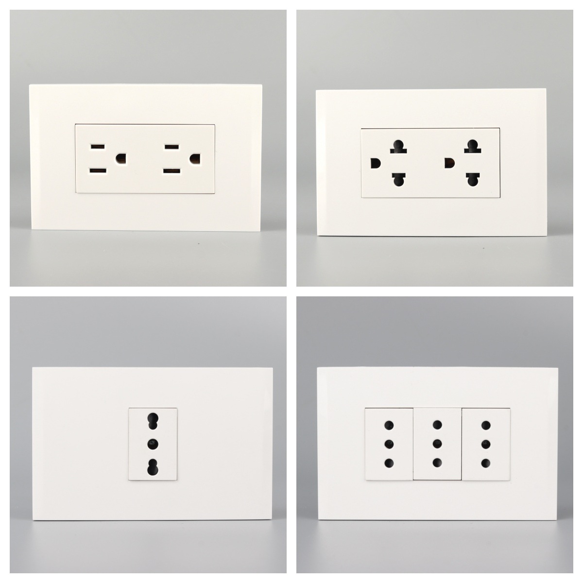 120*77mm意大利智利秘鲁美标墨西哥哥伦比亚墙壁开关插座