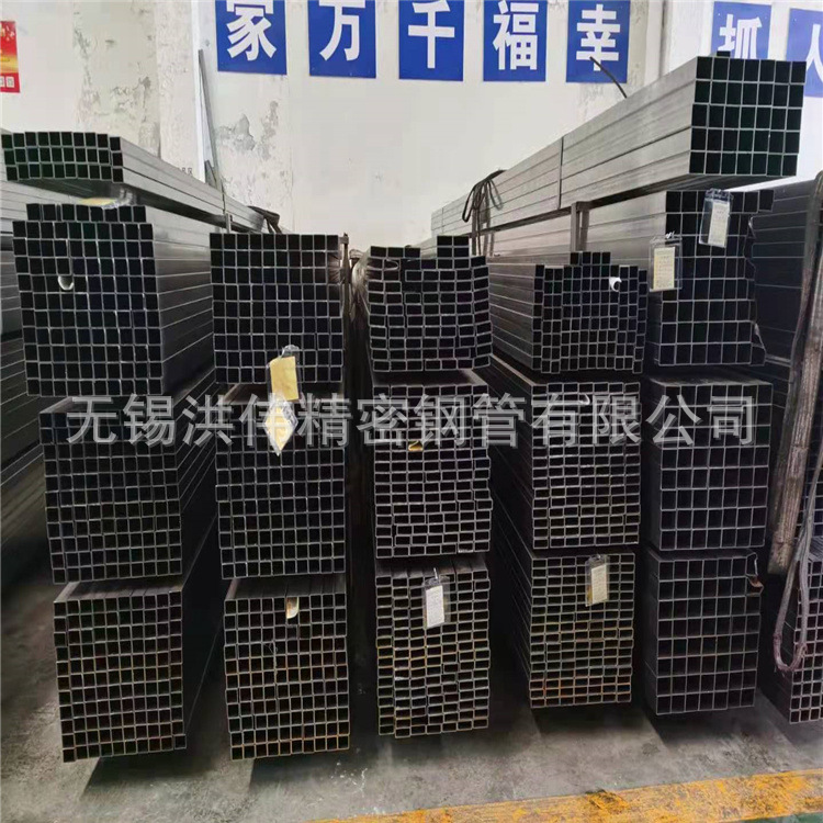 焊接黑方通小方管黑铁方管 黑退方管 厚壁方矩管加工定制冷锯切割