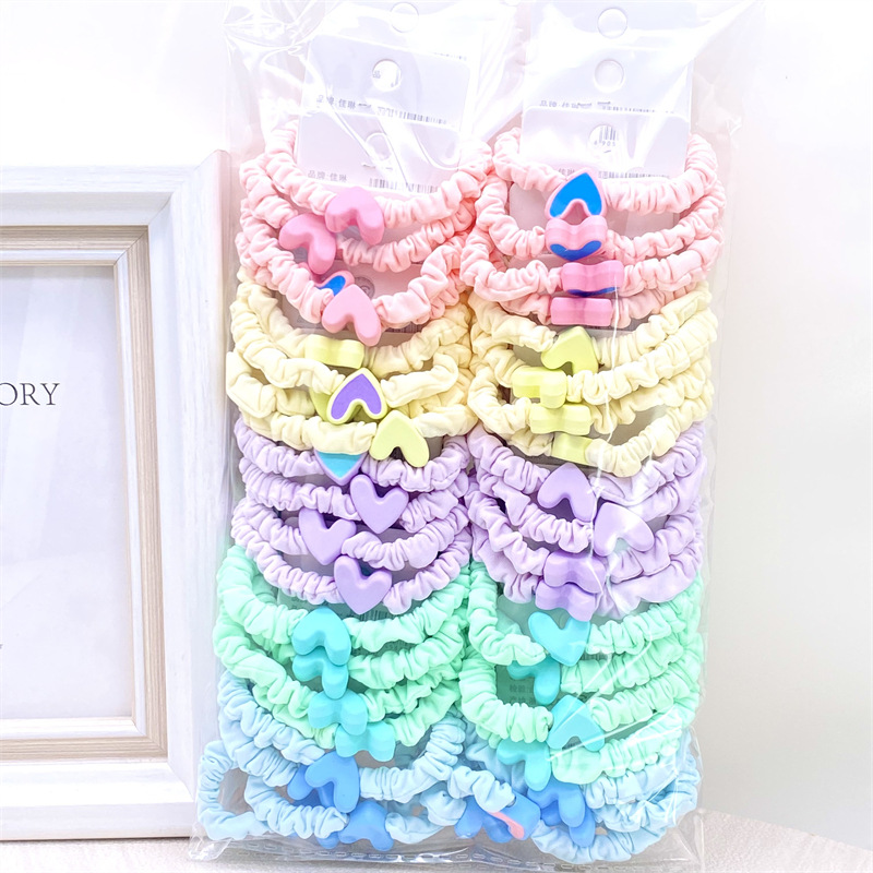 Orden tarjeta 4,0 gruesa pequeña TELA ESCOCESA intestino grueso banda de pelo de las mujeres banda de pelo banda de goma dos yuanes tienda de accesorios para el cabello al por mayor