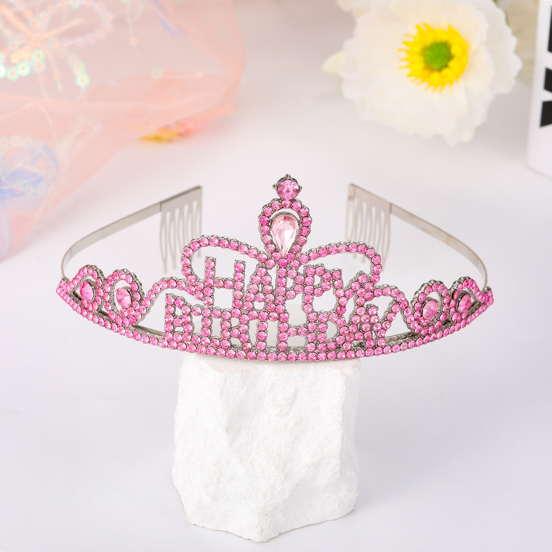 corona strass festa copricapo sposa compleanno cerchietto colore pettine antiscivolo corona cerchietto in lega_voghion.com