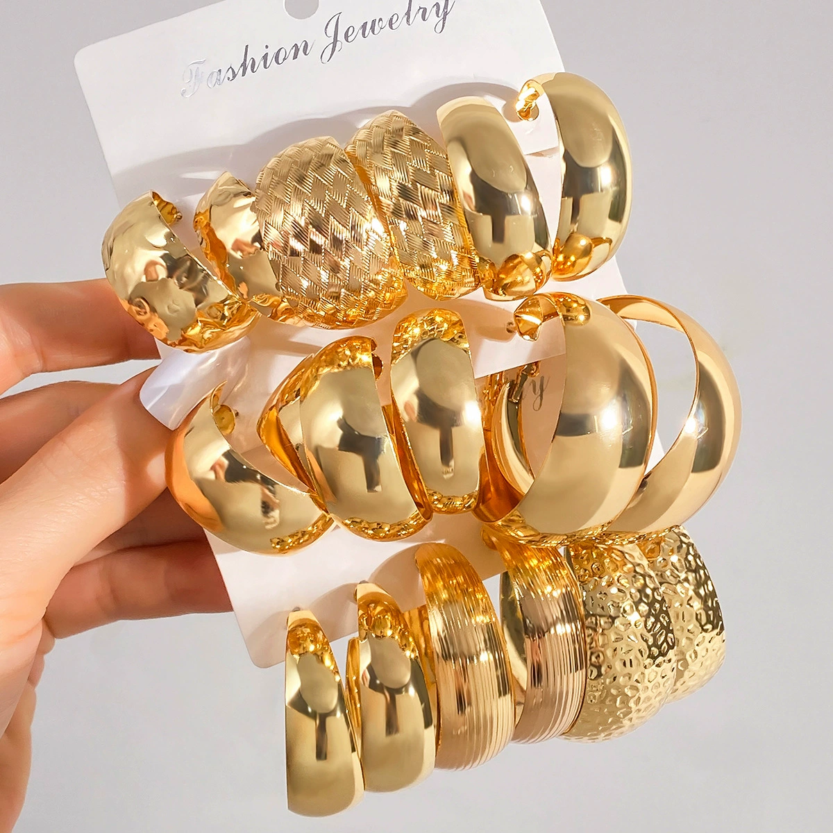 3PRS/SET БОЛЬШИЕ ХУУПС ПАНК СЕРЕБРО ЗОЛОТОЕ ЖЕНСКИЕ studs серьги