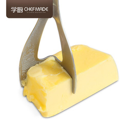 Cooking Grade Stainless Steel One-Piece Butter Knife Cheese Cheddar Cheese Slicer Cheese Knife Scraper Baking Tool