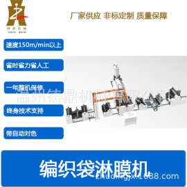 编织袋双模头淋膜机编织袋淋膜复合一体机单螺杆挤出机塑料一体机