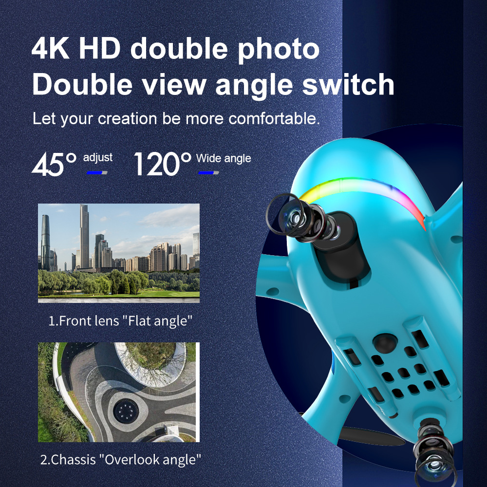 V6 Drone - Mini UAV Drone Aerial Photography 4K HD Dual Camera Remote Control Aircraft Optical Flow Positioning Quadcopter 19 undefined