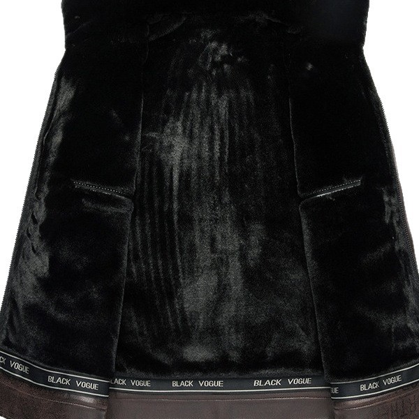 Winter jacket, velvet set, for middle-aged man