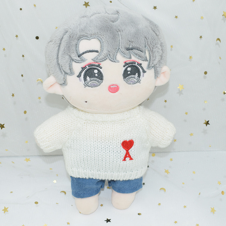 20cm Doll Clothes Ready Stock Set 20cm Cotton Doll Clothes Pants Duck Shirt Hat Doll Accessories