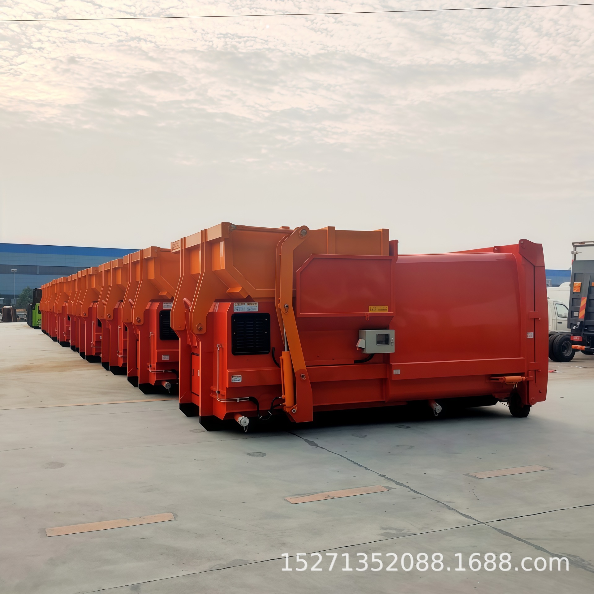 Dump-Type Garbage Station, Residential Area Trash Bin, Garbage Transfer Station, Multi-Bin Mobile Compression Garbage Bin