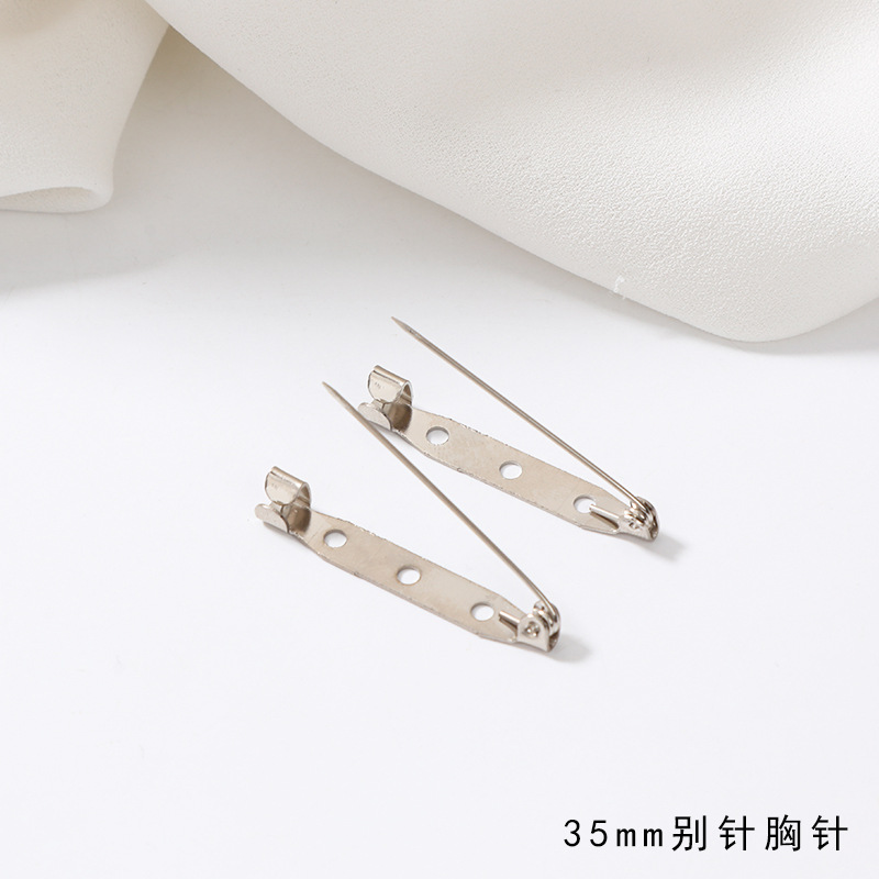 ピンの安全針の胸の花の底のボタンの針はロックの頭のネクタイのブローチの手作りのdiyの毛の服のボタンの部品の材料を持ちます。