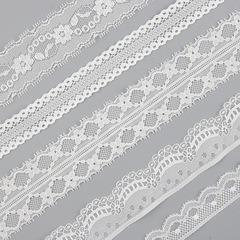 壓紗花邊 蕾絲花邊 白色蕾絲花邊 童裝連衣裙T恤袖口花邊配料