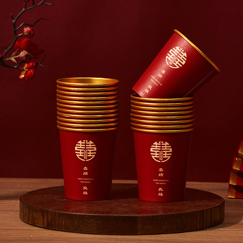 Gold foil cup-round