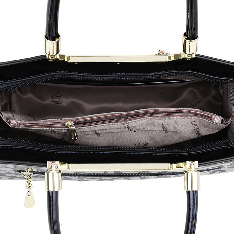 Borse in pelle verniciata borsa da donna moda Boston borsa a tracolla borsa a mano texture_voghion.com