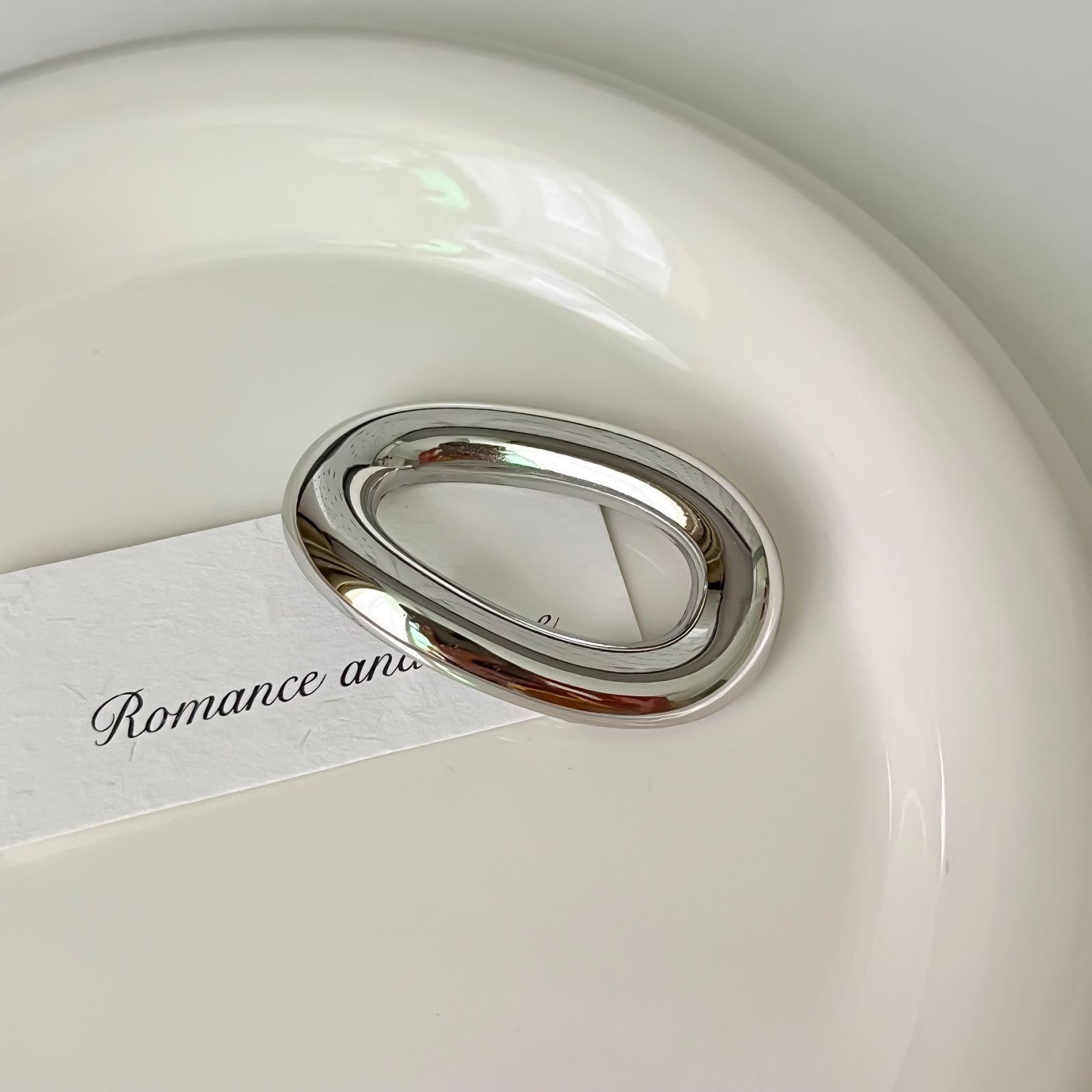 5#실버 O 브로치