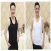Polyester vest black + white