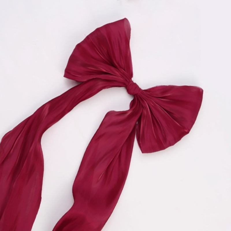 Día de la madre de siete colores 520 nuevos productos Perlas francesas Nieve satén tela arco floristería decoración de bricolaje material floral