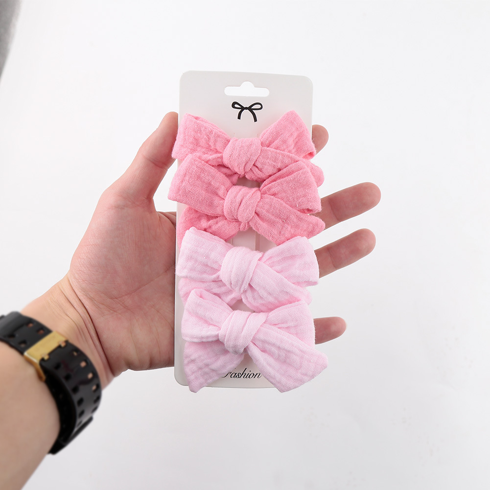 Cute Bow Knot Cloth Handmade Hair Clip display picture 3
