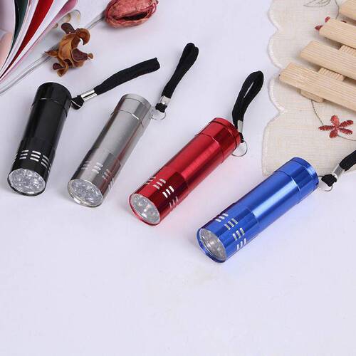 AA battery flashlight aluminum alloy mini bright flashlight LED gift can be marked with LOGO