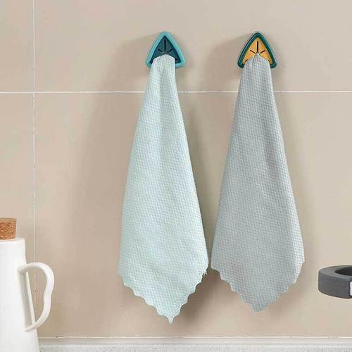 Towel Rack No Hole Kitchen Towel Holder Hand Towel Dish Towel Storage Organizer Towel Storage Plug-in One Piece 