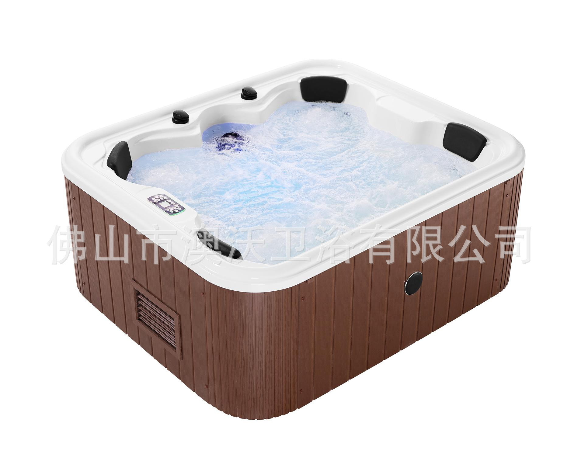 Villa SPA al aire libre piscina grande bañera 2,1 m acrílico bañera SPA temperatura constante masaje inteligente baño de agua caliente para 4 personas
