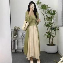 新中式女装民国风小洋装禅意江南风穿搭汉服改良版两件套装连衣裙