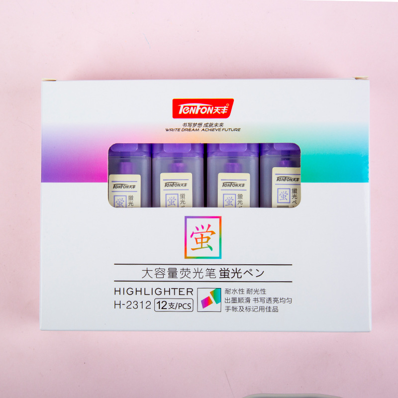 2311-12 gran capacidad resaltador creativo papelería resaltador aprendizaje multi-color marcador clave equivocado pregunta marca
