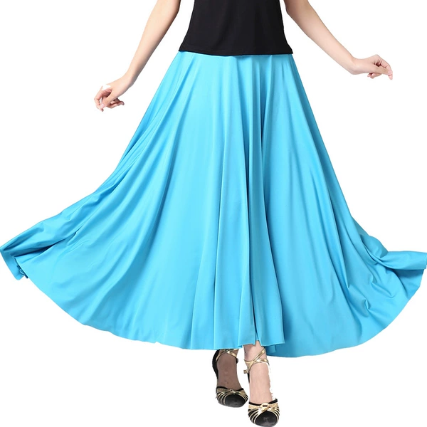 Lake blue long skirt 87cm long
