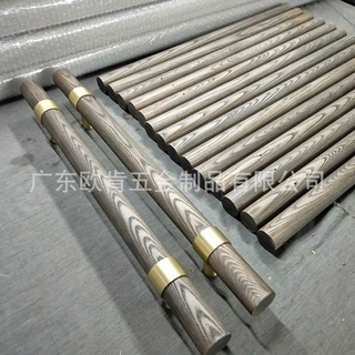 厂家直销大拉手 工程项目直供拉 实木铜制工艺拉手水曲柳实木拉手