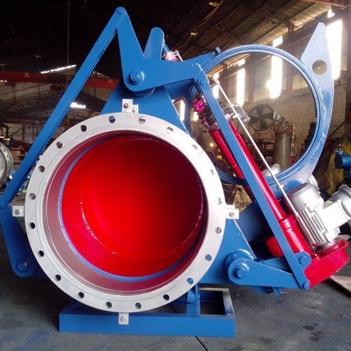 碳钢眼睛阀厂家直供F43BX大口径法兰扇形电动推杆盲板阀