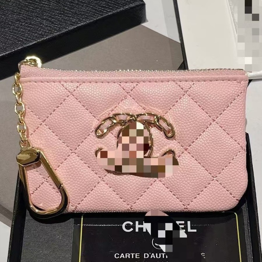 欧美潮牌菱格卡包零钱包大牌钥匙收纳包奢华小物品收纳包小香风