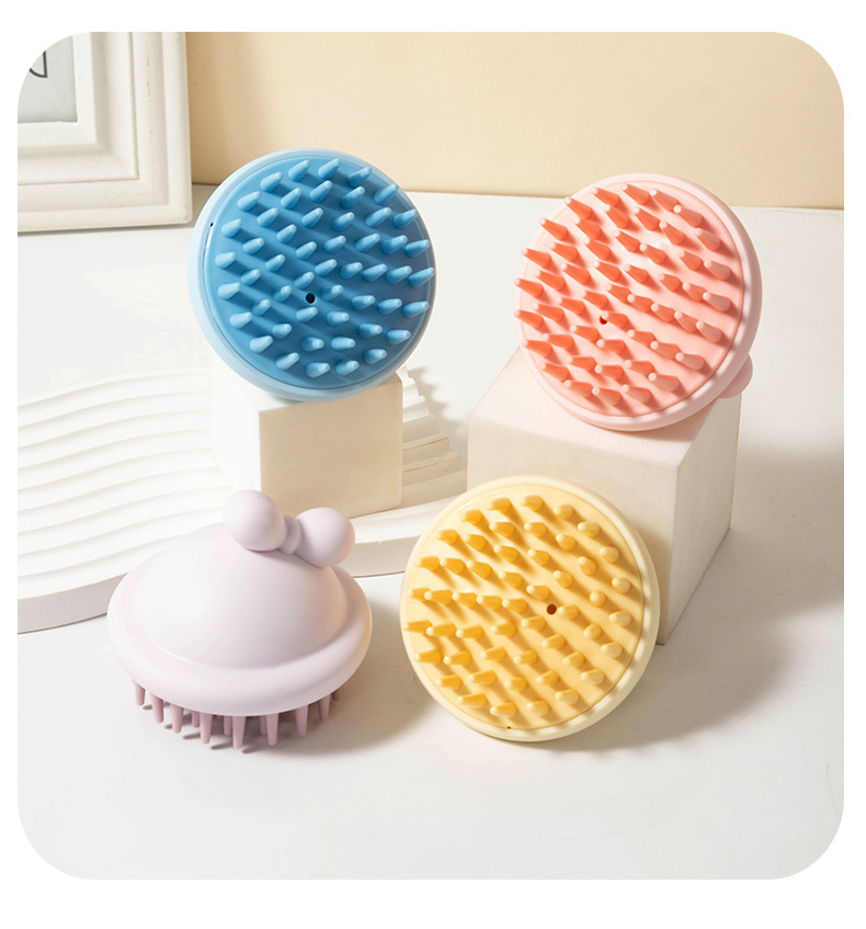110g Weight shampoo brush Storage & Cleaning 1 Piece Quantity PP, TPR Material Solid Color Pattern Casual, Elegant, Simple Style Style Casual Elegant Simple Style Solid Color PP TPR Shampoo Brush 无