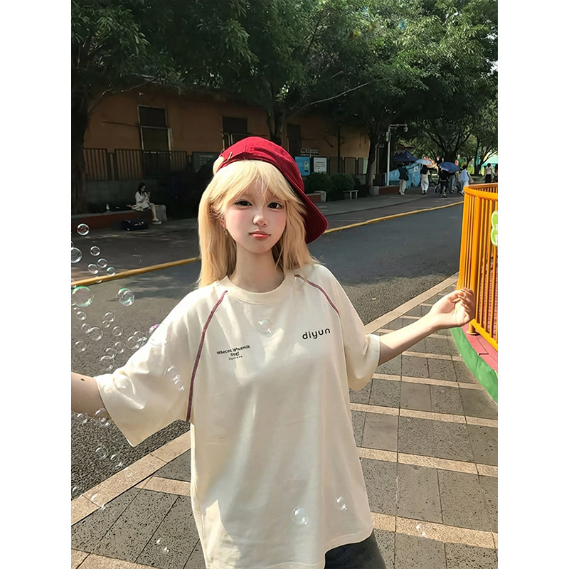 American-Style Hasselblad Line Cool Quick-Dry Short-Sleeve T-Shirt for Women 2026 New Summer Loose Sports Casual Half-Sleeve Top American-Style Hasselblad Line Cool Quick-Dry Short-Sleeve T-Shirt for Women 2026 New Summer Loose Sports Casual Half-Sleeve Top