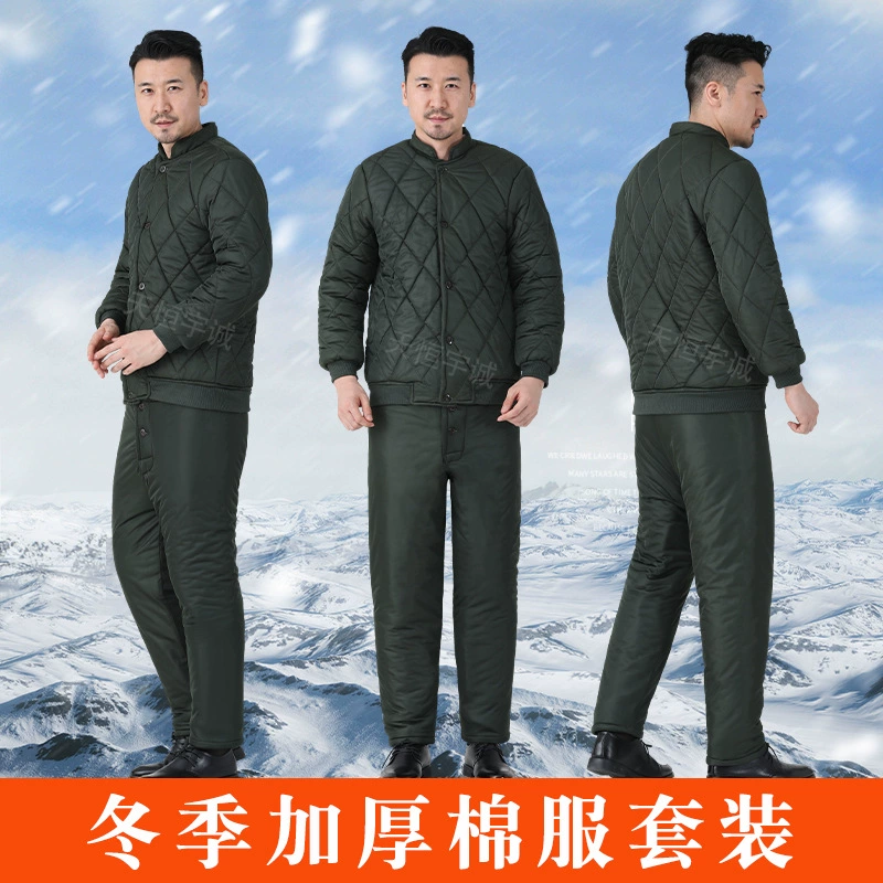 Зимняя одежда на флисовой подкладке, утепленная одежда с хлопковой подкладкой, брюки с хлопковой подкладкой, холодостойкая куртка с хлопковой подкладкой, зимняя рабочая одежда, теплый мужской костюм, холодная одежда с защитой от холода