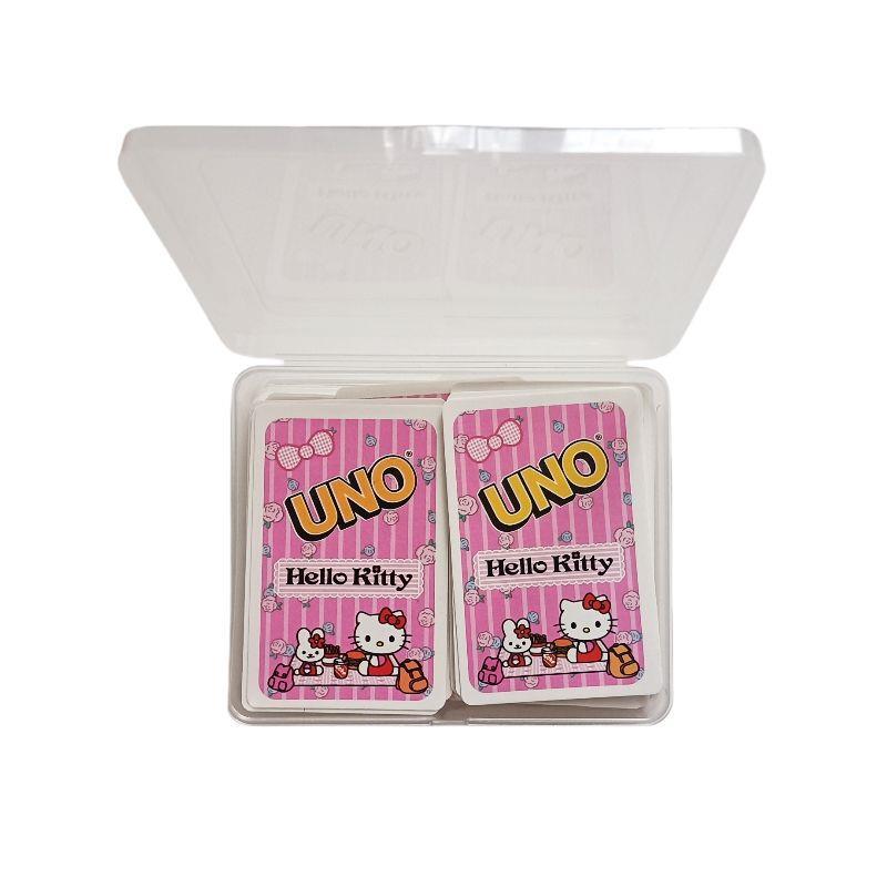 UNO纸牌粉色Kitty猫蜡笔小新KT猫高颜值联动游戏聚会桌游纸牌哪吒|undefined